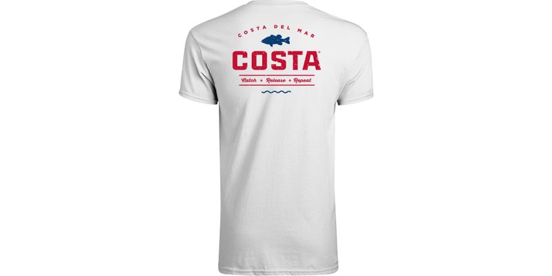 Costa Del Mar Topwater Short Sleeve T Shirt, White, X-Large - Image 1